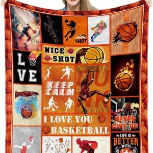 Basketball Themed Blanket